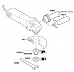 Bosch 0 601 375 003 Gws 6-115 Angle Grinder 230 V / Eu Spare Parts